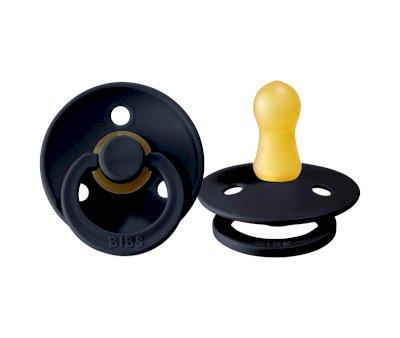 2 Chupetes BIBS Colour Round Mustard/Dark Denim