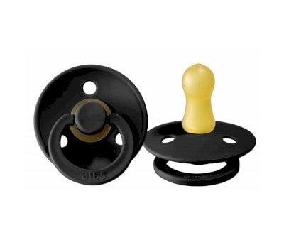 2 Chupetes BIBS Colour Round Black/White