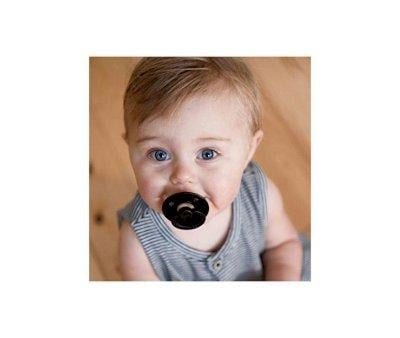 2 Chupetes BIBS Colour Round Black/White