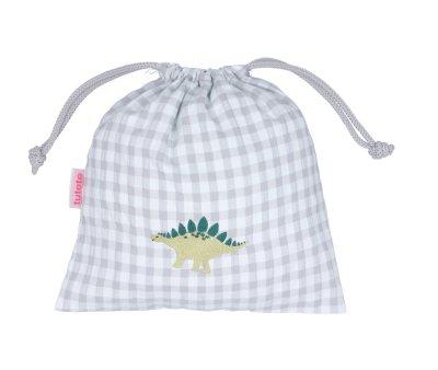 Personalised Dinosaur Checked Snack Bag