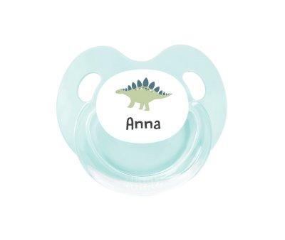 Chupeta Personalizada Retro Aqua Dino