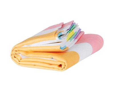 Telo Spiaggia Large Microfibra Summer Rainbow Pastello Personalizzabile