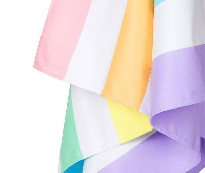 Telo Spiaggia Large Microfibra Summer Rainbow Pastello Personalizzabile