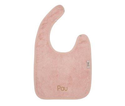 Personalisable Baby Bib Timboo Misty Rose