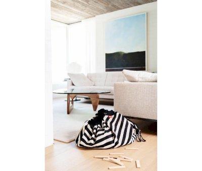 Reversible Sack Play & Go Stripes Black