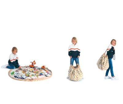 Play & Go Bag Stripes Mustard