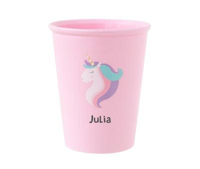 Vasito Personalizado Unicornio Rosa