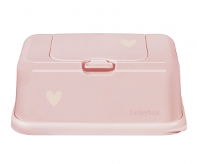 Bote de lingettes Funkybox Rose Pastel Coeur