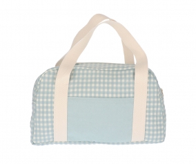 Sac de sport Vichy vert Personnalisable