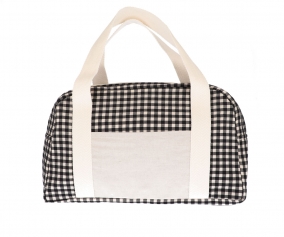 Sac de sport Vichy Noir Personnalisable