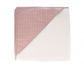 Cape de bain Vichy rose Personnalisable
