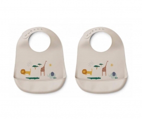 Pack 2 Bavagli Silicone Tilda Safari