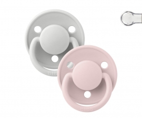 2 Sucette BIBS De Lux Haze/Blossom  Silicone