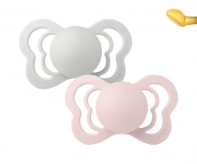 2 Sucettes BIBS Couture Honey Haze/Blossom Latex Haze/Blossom