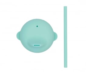 Tapa Sippie para Vaso Silicona Menta