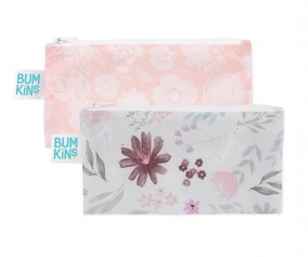 2 Mini Bolsas Impermeveis  Bumkins Floral Lace