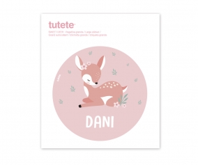 Pegatina Grande Sweet Deer para Caja Almuerzo