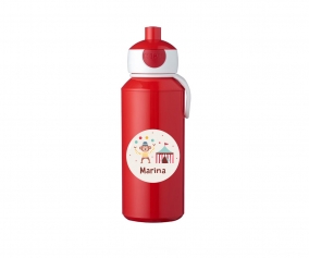 Botella Campus Pop-Up Personalizada Roja 400ml Circus