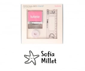 Sello Personalizado Estrella + Cinta Blanca para Ropa Oscura