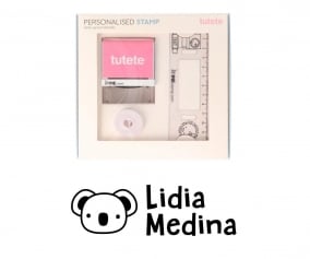 Sello Personalizado Koala + Cinta Blanca para Ropa Oscura
