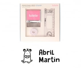 Sello Personalizado Monstruo 3 + Cinta Blanca para Ropa Oscura