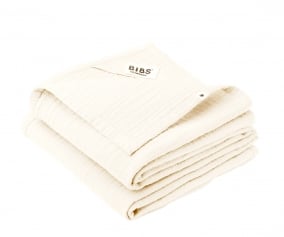 2 lingettes en  mousseline BIBS Ivory