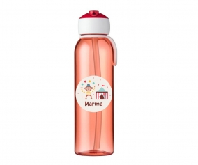 Botella Campus Flip-Up Personalizada Roja 500ml Circus