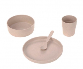 Stoviglie 4 Pezzi Eco Rosa Polvere