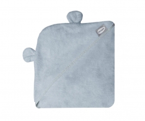 Serviette tablier - Cape de bain pour bb en bambou gris