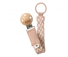 Chupetero BIBS Trenzado Blush/Ivory