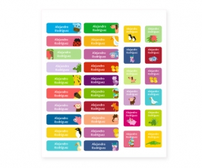 Pack Animali 38 pz. Etichette e Figure Termoadesive