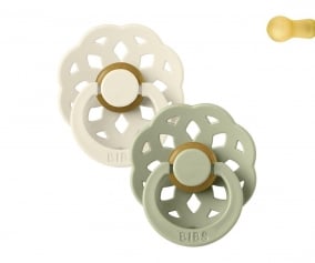 2 sucettes BIBS BOHEME Ivoire/Sauge
