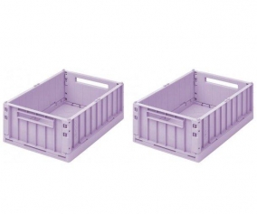 2 botes de rangement moyennes Weston Light Lavender