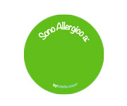 1 Distintivo Verde Personalizzato Sono Allergico a:
