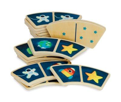 Dominos en bois Space