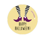 1 Distintivo Halloween Streghetta