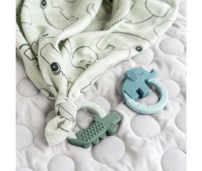 Set 2 Massaggiagengive Silicone Friends Deer Verde/Blu