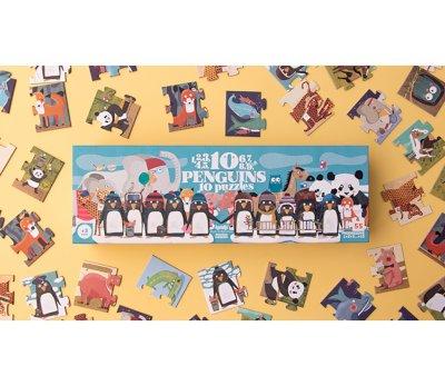 Puzzle 10 pingouins