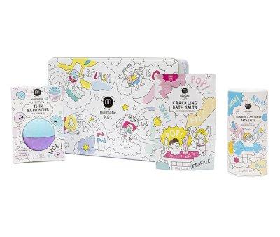 Set Regalo Bagno Splash Magic Crack Azzurro /Lilla