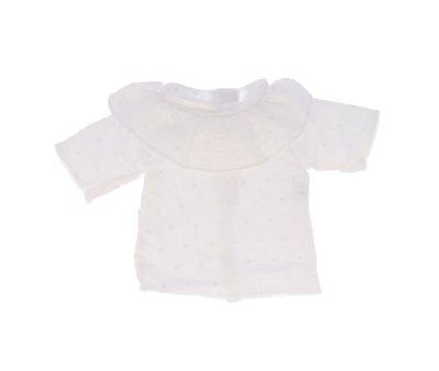 Camisa Cutie com babado Boneca Plumeti Branca