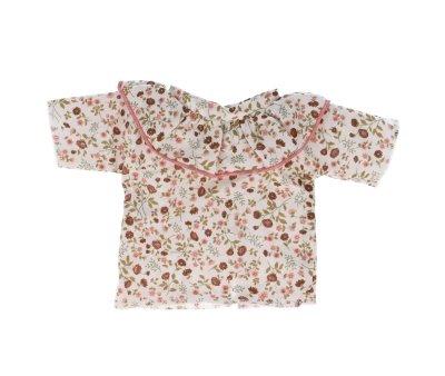 Camisa Cutie con Volante para Mueco Floral Leoni