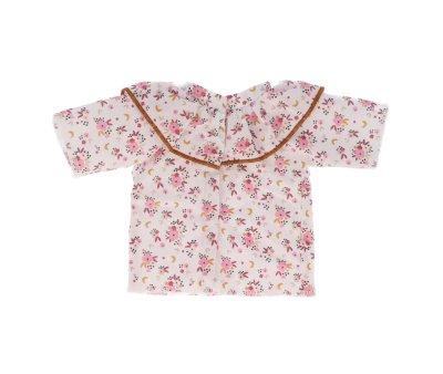 Camisa fofa com babado Boneca floral Fledi