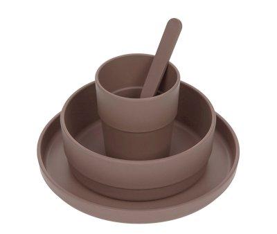 Stoviglie 4 Pezzi Eco Cioccolato