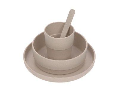 Stoviglie 4 Pezzi Eco Rosa Polvere