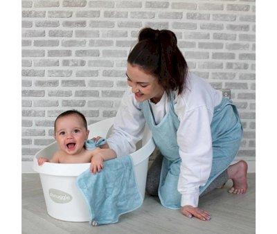 Telo Beb-Grembiule Bamb Azzurro Personalizzabile