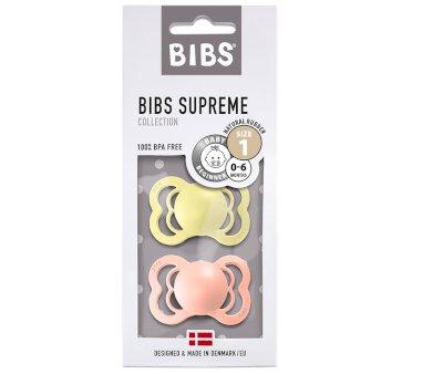 Pack 2 Succhietti BIBS Supreme Sunset/Sunshine Lattice