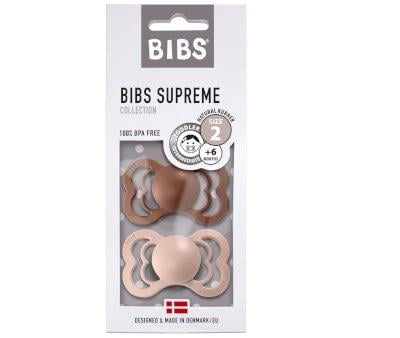 2 Chupetes BIBS Supreme Woodchuck/Blush Ltex