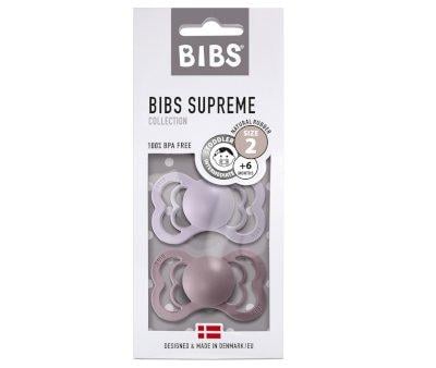 2 Chupetes BIBS Supreme Heather/Dusky Lilac Ltex
