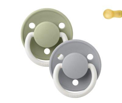 2 Chupetes Nocturnos BIBS De Lux Sage/Cloud