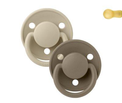 2 Chupetes BIBS De Lux Vanilla/Dark Oak